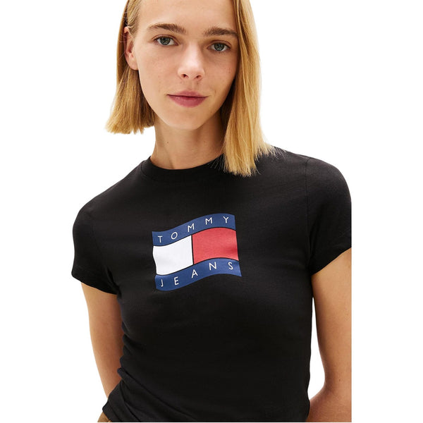Tommy Hilfiger Jeans T-Shirt Donna — vista 2